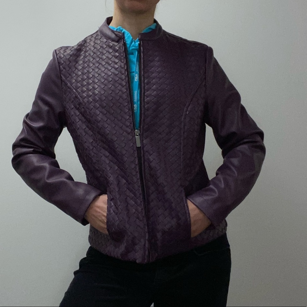 Colleen Lopez faux leather jacket View 3